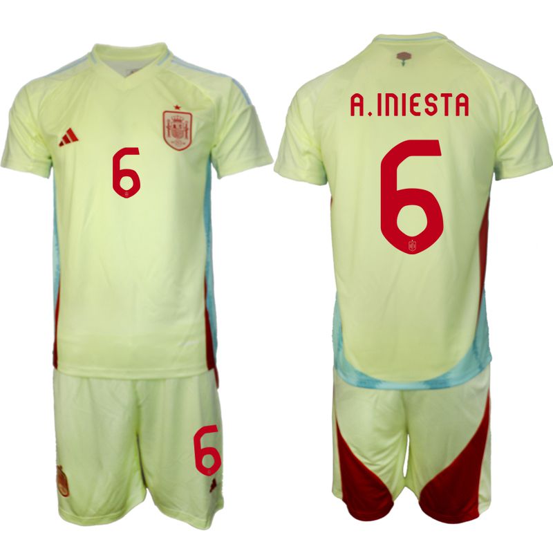 Men 2024-2025 Season Spain away green #6 Soccer Jersey